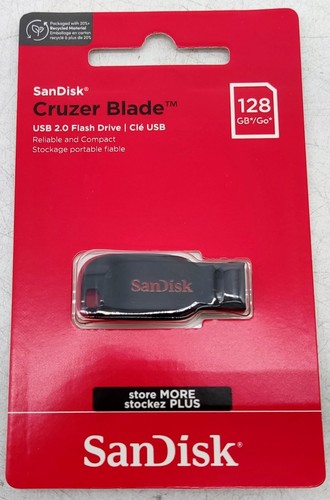128gb sandisk cruzer - blade, usb