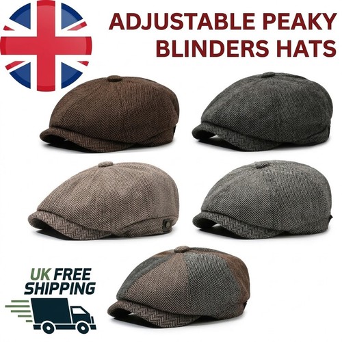Adjustable peaky blinders - peaky, hat