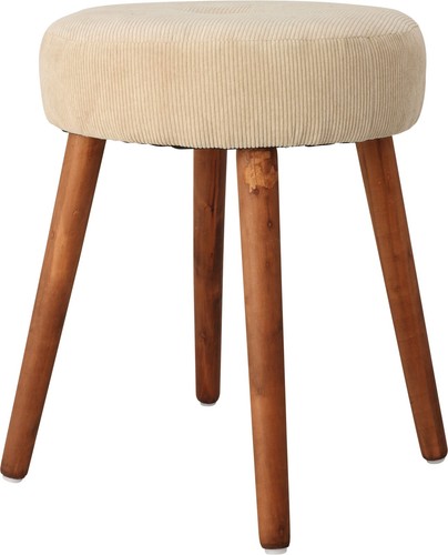Small corduroy fabric stool - small,