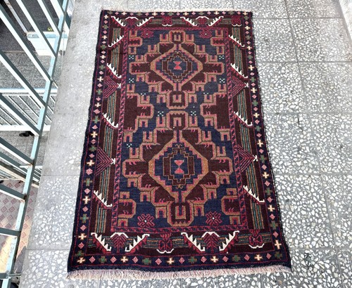 3x4 afghan tribal hand - afghan,