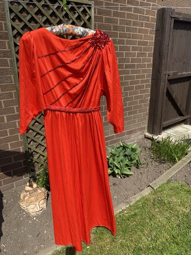 Ronald joyce red evening gown - red,