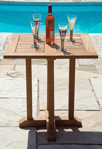 70cm teak square - 70cm,