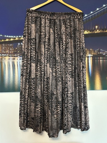 Animal print pleated wide - animal,