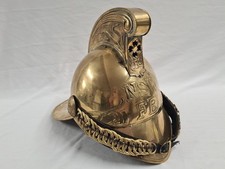 Replica NSW FB Fire Brigade Brass Helmet Collectable Victorian Style