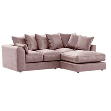 Brooklyn Pink Corner Sofa 3&2