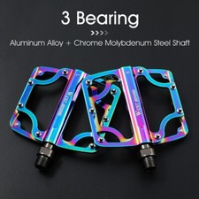 WEST BIKING 3 Sealed Bearings 9/16" Road Mountain MTB Bike Flat Platform Pedals