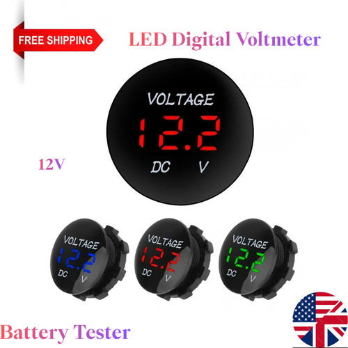 12v led digital - 12v, voltmeter