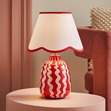 Table Lamp Red & Pink Wiggle