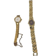 2 Accurist Vintage Ladies Gold