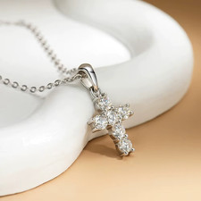 60cttw dainty jesus cross - jesus,