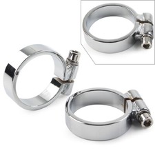 Chrome Exhaust Port Clamps For