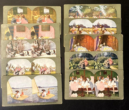 Lot stereoview cards - lot,
