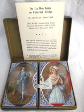 1950s Tax Wrapped De La Rue Playing Cards Gainsborough Blue Boy & Girl Boxed