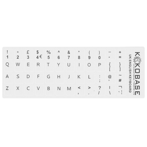 English white keycap - english,