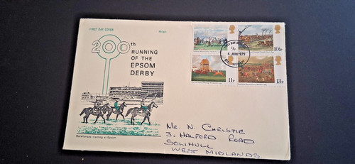 Fdc 200th running of the - gb, "200th