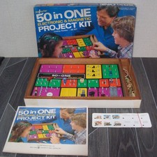 Vintage Radio Shack Science Fair 50 In 1  Electronic and Magnetic Project Kit
