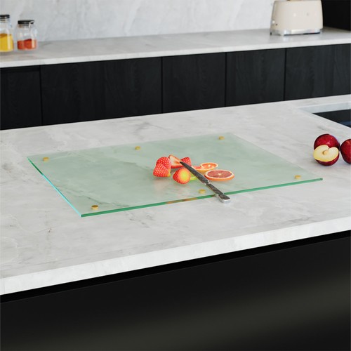 Rectangle glass chopping board - glass,
