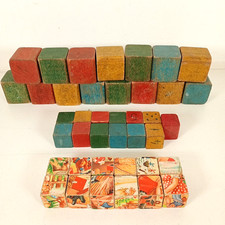 3 Sets of Coloured Wooden