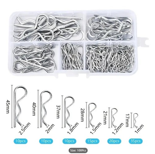 100pcs clips spring lynch - 100pcs,