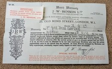 1965 J W Benson 9ct Swiss