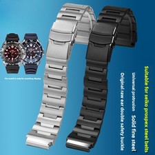 Solid Stainless Steel Watch Band Strap Mens Metal Bracelet 20 for Seiko Prospex