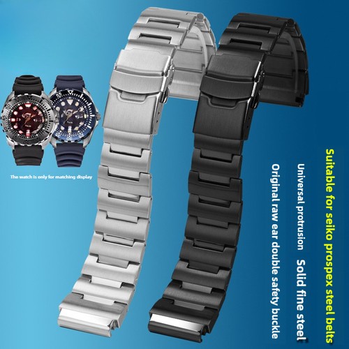 Solid stainless steel watch - steel,