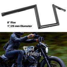 8" Rise 1 Inch Ape Hanger Z-Bars Handlebar For Harley Sportster Nightster 975