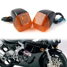 Pair   Turn Signal Light Amber Lense Fit HONDA CBR250RR MC22 CBR400RR NC29