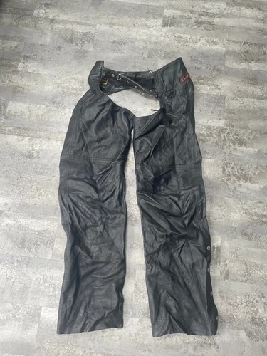 Unik black leather - black, motorcycle