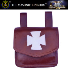 Masonic Regalia Knight Templar Alms Brown Bag | New | The Masonic Kingdom®