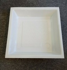 White Plastic Shower Tray Caravan Motorhome Boat Bathroom 584 x 584mm x 135mm