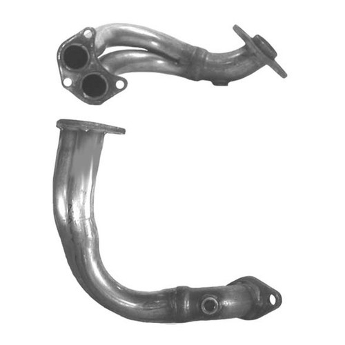 Exhaust pipe front fitting - front, +
