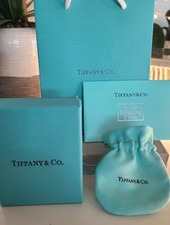Tiffany & Co Gift Packaging Set Jewellery Box Velvet Pouch Gift Bag Silver Cloth