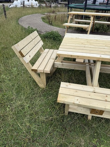 Seater bench with back - 8,