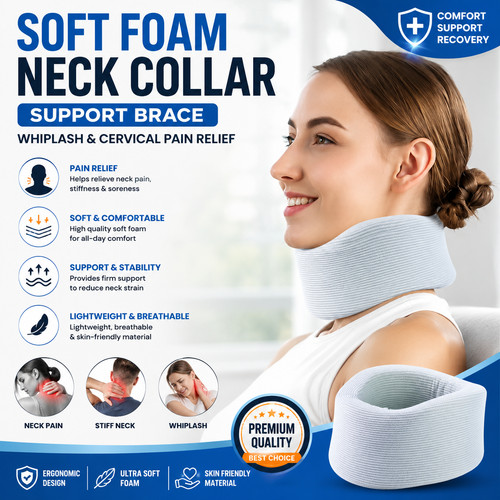 Soft foam neck collar - soft, support