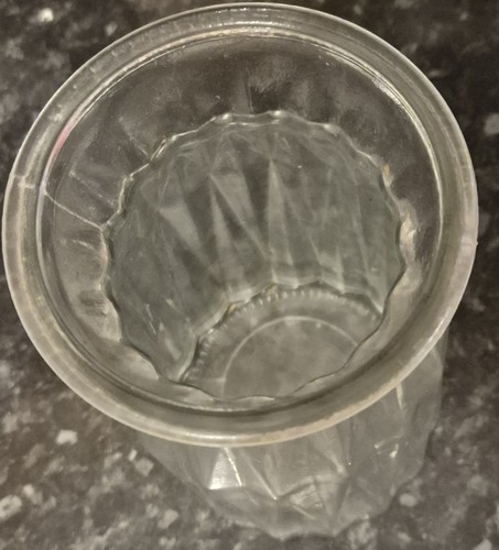 Tall clear glass ribbed - tall,
