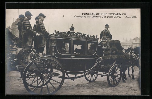 Postcard london funeral of - london,,