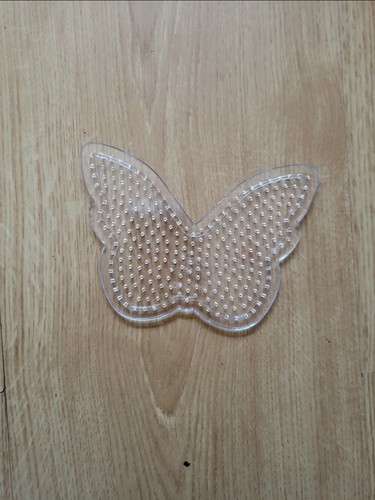 Clear butterfly perler bead - clear,
