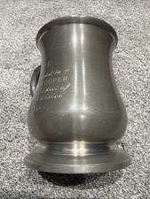 Pewter Tankard Vintage Crown &