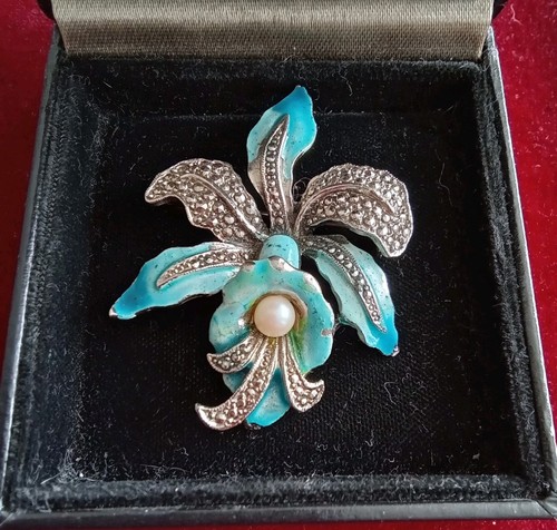Vintage faux marcasite - faux,