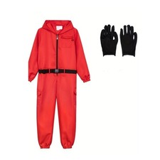 Kid Adult Squid Red Jumpsuit