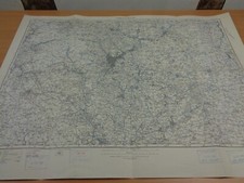 WW2 map of "SHEFFIELD" with SECRET ROCKET BASE INK STAMP (V1 & V2 ROCKETS)
