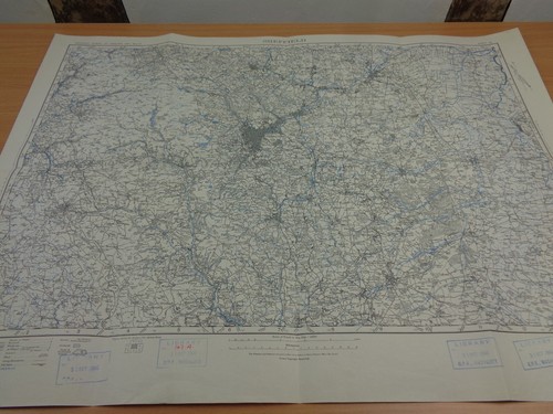 Ww2 map sheffield - map, of