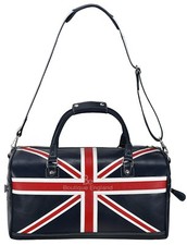 Union jack leather bag - union, navy
