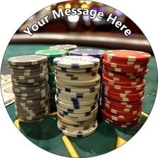Poker Chips Personalised Cake