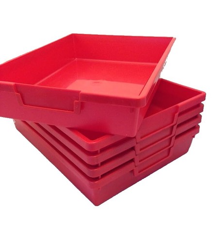 Red plastic storage - red,