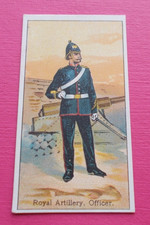 cigarette cards AMERICAN TOB. MILITARY UNIFORMS ROYAL ARTILLERY OFFICER TYPE D
