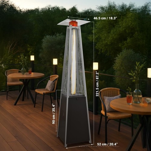 Pyramid gas patio heater - patio,