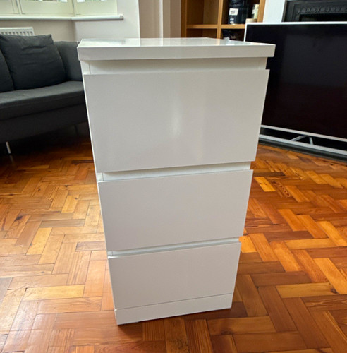 Dwell white drawer chest of - 3,