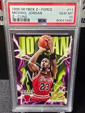 1996 Skybox Z-Force Z-Cling MICHAEL JORDAN #11 PSA 10 GEM MINT